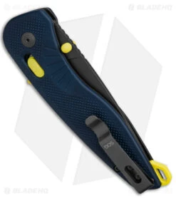 SOG Aegis AT XR Assisted Knife Tanto Indigo/Acid Yellow GRN (3.1" Ti Nitride) -Knife Center Shop SOG Aegis AT XR Assisted Knife Tanto Indigo Acid Yellow GRN 3in Ti Nitride BHQ 140867 td side