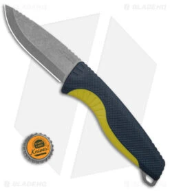 SOG Aegis FX Fixed Blade Knife Indigo/Acid Yellow (3.7" SW) 17-41-01-57 -Knife Center Shop SOG Aegis FX FBK Indigo Acid Yellow 3in SW BHQ 140859 td size