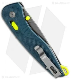 SOG Aegis AT Spring Assisted Knife Indigo GRN (3.13" Dark Gray) 8 SOG Aegis AT Spring Assisted Knife Indigo GRN (3.13" Dark Gray) -Knife Center Shop SOG Aegix AT XR Lock Indigo GRN Gray BHQ 105710 jr side