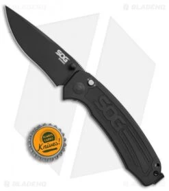 SOG Banner Spring Assisted Knife Black Aluminum (3.5" Black) BA1001 9 SOG Banner Spring Assisted Knife Black Aluminum (3.5" Black) BA1001 -Knife Center Shop SOG Banner black aluminum black BA1001 BHQ 52223 er size