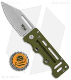 SOG Cash Card Liner Lock Wallet Knife Moss Green (2.75" Satin) EZ5 9 SOG Cash Card Liner Lock Wallet Knife Moss Green (2.75" Satin) EZ5 -Knife Center Shop SOG Cash Card LL Wallet Garnet Moss Green Satin EZ5 CP BHQ 104058 jr bottlecap