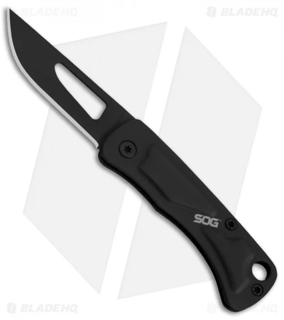 SOG Centi II Lock Back Keychain Knife Black Stainless Steel (2.1" Black) 3 SOG Centi II Lock Back Keychain Knife Black Stainless Steel (2.1" Black)