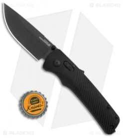 SOG Flash AT-XR Lock Knife Blackout GRN (3.45" Black) -Knife Center Shop SOG Flash AT XR Lock Blackout GRN Black BHQ 105713 jr bottlecap