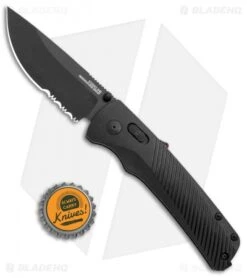SOG Flash AT-XR Lock Knife Blackout GRN (3.45" Black Serr) 9 SOG Flash AT-XR Lock Knife Blackout GRN (3.45" Black Serr) -Knife Center Shop SOG Flash AT XR Lock Blackout GRN Black Serr BHQ 105716 jr bottlecap