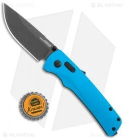 SOG Flash AT-XR Lock Assisted Opening Knife Civic Cyan (3.45" Dark Gray) -Knife Center Shop SOG Flash Mk3 ATXR Lock Civic Cyan Gray BHQ 105718 jr bottlecap