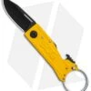 SOG Keytron Clip Point Folding Knife Key Chain Yellow (1.9" Black) KT1005-CP -Knife Center Shop SOG Keytron CP Key Chain Yellow Black KT1005 CP BHQ 104066 jr