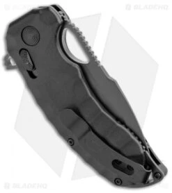 SOG Kiku XR Blackout XR-Lock Knife Black Micarta (3" Black) -Knife Center Shop SOG Kiku XR Blackout Black G 10 Black BHQ 99496 jr side