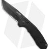 SOG Knives SOG-TAC AU Tanto Automatic Knife Black Aluminum (3.4" Black Serr) -Knife Center Shop SOG Knives SOG TAC AU Auto Tanto Black Black Serr BHQ 119261 jr