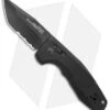 SOG Knives SOG-TAC AU Compact Tanto Automatic Knife Aluminum (2.9" Black Serr) 1 SOG Knives SOG-TAC AU Compact Tanto Automatic Knife Aluminum (2.9" Black Serr) -Knife Center Shop SOG Knives SOG TAC AU Compact Auto Tanto Black Black Serr BHQ 119255 jr