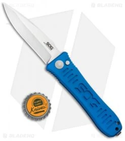SOG Knives Spec Elite I Automatic Knife Blue (3.5" Satin) SE-51BU -Knife Center Shop SOG Knives Spec Elite I Auto Blue Satin SE 51BU BHQ 92925 jr bottlecap