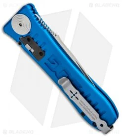 SOG Knives Spec Elite I Automatic Knife Blue (3.5" Satin) SE-51BU -Knife Center Shop SOG Knives Spec Elite I Auto Blue Satin SE 51BU BHQ 92925 jr side