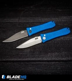 SOG Knives Spec Elite I Automatic Knife Blue (3.5" Satin) SE-51BU -Knife Center Shop SOG Knives Spec Elite I Automatic Knife Blue Satin SE 51BU BHQ92925 kp burnt wood web