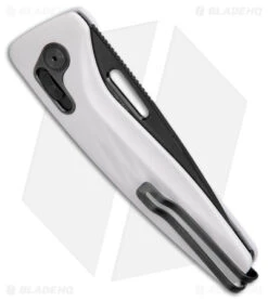 SOG One-Zero XR Lock Knife White Al (3.1" Black Chrome) -Knife Center Shop SOG One Zero XR Lock White Aluminum Black Chrome BHQ 140872 jr side