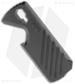 SOG PopGrip Multi-Tool Civic Cyan Blue + Black 805105 -Knife Center Shop SOG POPGRIP Multi Tool Civic Cyan Black BHQ 121283 jr tool side