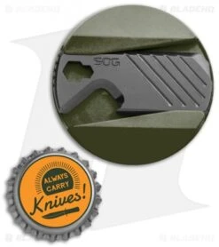 SOG PopGrip Multi-Tool Moss Green + Black 805106 -Knife Center Shop SOG POPGRIP Multi Tool Moss Green Black BHQ 121284 jr bottlecap