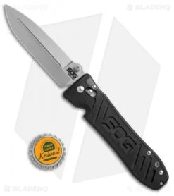 SOG Pent Arc Spear Point Arc-Lock Knife (4" Bead Blast) PE15 -Knife Center Shop SOG Pent Arc spear point Arc Lock bb PE15 BHQ 52226 er size