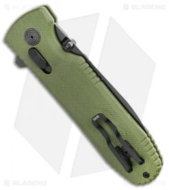 SOG Pentagon XR Lock Knife OD Green G-10 (3.5" Black) -Knife Center Shop SOG Pentagon Mk3 I Arc Lock Folding Knife OD Green 4in 12 61 02 57 BHQ 105687 LS Side