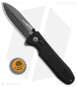 SOG Pentagon XR LTE Flipper Knife Black G-10 (3.5" Black) -Knife Center Shop SOG Pentagon XR LTE Knife Black G10 3in Graphite BHQ 140125 td size