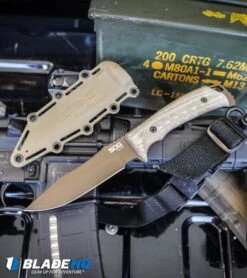 SOG Pillar Limited Fixed Blade Canvas Micarta (5" Bronze Cerakote) -Knife Center Shop SOG Pillar Limited Fixed Blade Canvas Micarta Bronze Cerakote BHQ 94232 kp gun web