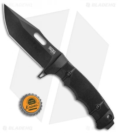 SOG Seal FX Tanto Fixed Blade Knife Black GRN (4.3" Black) 6 SOG Seal FX Tanto Fixed Blade Knife Black GRN (4.3" Black) - Image 4
