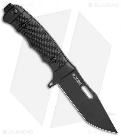 SOG Seal FX Tanto Fixed Blade Knife Black GRN (4.3" Black) 4 SOG Seal FX Tanto Fixed Blade Knife Black GRN (4.3" Black) - Image 2