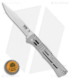 SOG SlimJim XL Bead Blast Assisted Opening Knife (4.18" Satin) SJ-51 9 SOG SlimJim XL Bead Blast Assisted Opening Knife (4.18" Satin) SJ-51 -Knife Center Shop SOG SlimJim XL Bead Blast Assisted Opening Knife 4.18 Satin SJ 51 BHQ 11536 LS Bottlecap