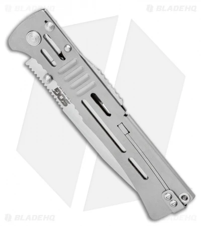 SOG SlimJim XL Bead Blast Assisted Opening Knife (4.18" Satin) SJ-51 4 SOG SlimJim XL Bead Blast Assisted Opening Knife (4.18" Satin) SJ-51 - Image 2