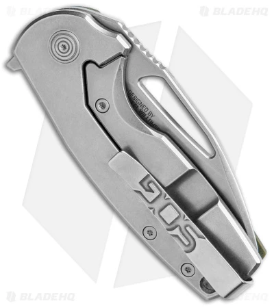 SOG Stout FLK Frame Lock Knife OD Green G-10 (2.75" SW) 5 SOG Stout FLK Frame Lock Knife OD Green G-10 (2.75" SW) - Image 3