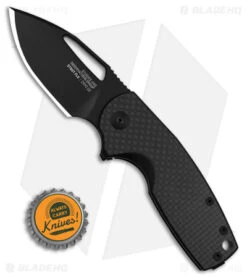 SOG Stout FLK Frame Lock Knife Carbon Fiber (2.6" Black) -Knife Center Shop SOG Stout FLK FLK Black CF 2in Black BHQ 125962 td size
