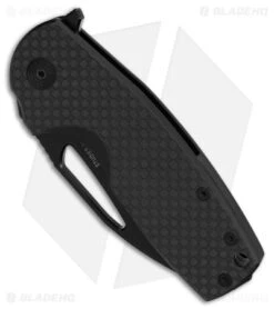 SOG Stout FLK Frame Lock Knife Carbon Fiber (2.6" Black) -Knife Center Shop SOG Stout FLK FLK Black CF 2in Black BHQ 125962 td spine