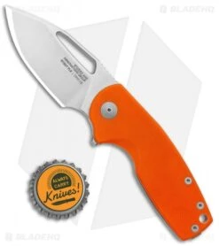 SOG Stout FLK Frame Lock Knife Orange G-10 (2.75" Stonewash) -Knife Center Shop SOG Stout FLK Orange G 10 SW BHQ 137222 jr bottlecap