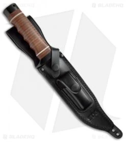 SOG Super SOG Bowie Fixed Blade Knife Leather (7.5" Black) SB1T-L -Knife Center Shop SOG Super SOG Leather Black SOGSB1TL BHQ 67158 jr sheath