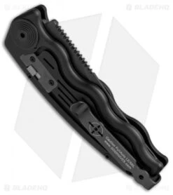 SOG Knives Mini SOG TAC Automatic Knife (3" Black) ST-11 8 SOG Knives Mini SOG TAC Automatic Knife (3" Black) ST-11 -Knife Center Shop SOG TAC Clip Point Mini Black ST 11 BHQ 3162 jr side