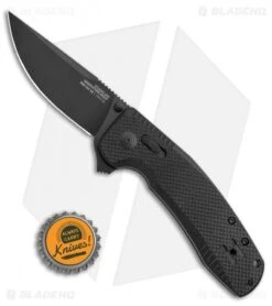 SOG-TAC XR Lock Knife Blackout Black G-10 (3.4" Black) 10 SOG-TAC XR Lock Knife Blackout Black G-10 (3.4" Black) -Knife Center Shop SOG TAC XR Lock Knife Blackout Black G 10 Black BHQ 105727 LS Bottlecap