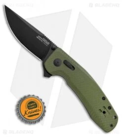 SOG-TAC XR Lock Knife OD Green G-10 (3.4" Black) -Knife Center Shop SOG TAC XR OD Green G 10 Black BHQ 107727 LS Bottlecap