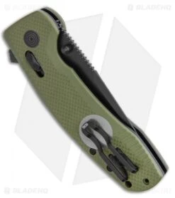 SOG-TAC XR Lock Knife OD Green G-10 (3.4" Black) -Knife Center Shop SOG TAC XR OD Green G 10 Black BHQ 107727 LS Side