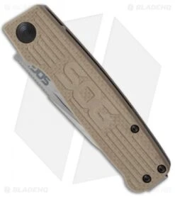 SOG Terminus Slip Joint Folding Knife Tan G-10 (3" Satin) -Knife Center Shop SOG Terminus Satin TM1001 BX jr spine