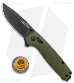 SOG Exclusive Terminus XR Lock Knife Green Micarta (3" Black) -Knife Center Shop SOG Terminus XR Lock Green Micarta Black TM1037 BX BHQ 119365 jr bottlecap