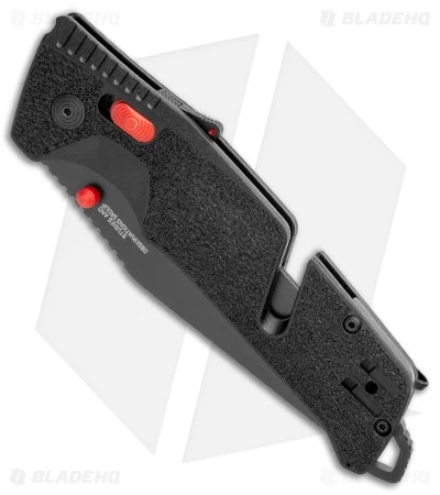 SOG Trident AT-XR Lock Knife Black/Red Clip Point (3.7" Black) 4 SOG Trident AT-XR Lock Knife Black/Red Clip Point (3.7" Black) - Image 2