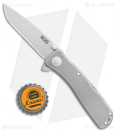 SOG Twitch II LT Assisted Opening Knife Stonewash (2.6" Satin) TWI-18 6 SOG Twitch II LT Assisted Opening Knife Stonewash (2.6" Satin) TWI-18 - Image 4