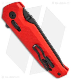 SOG Vision XR LTE Flipper Knife Red G-10 (3.4" Black) -Knife Center Shop SOG Vision XR LTE Knife Red G10 3in Black BHQ 140127 td side