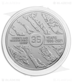 SOG Vision XR LTE Flipper Knife Black Ti (3.4" Black) 35th Anniversary Edition -Knife Center Shop SOG Vision XR Lock Knife Black G10 3in Black 35th Anniversary Edition BHQ 136432 td coin