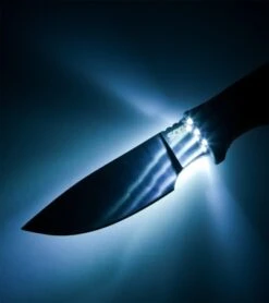 SOG Bladelight Camp Fixed Blade Knife W/ LEDs (4.50" Satin Plain) BLT21K -Knife Center Shop sog bladelight camp blt21k cp light