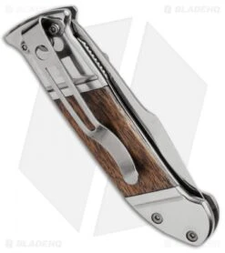 SOG Fielder Mini Liner Lock Knife Wood (2.75" Satin) FF-33 -Knife Center Shop sog fielder mini folder ff33 side