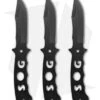 SOG Bowie Fixed Blade Throwing Knives (Set Of 3) F04T-N -Knife Center Shop sog fixed blade throwing knives f04tn cp 2