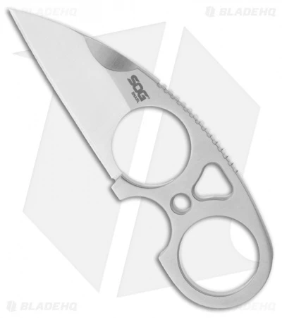 SOG Snarl Knife Fixed Blade Knife + Sheath (2.3" Satin) JB01K 3 SOG Snarl Knife Fixed Blade Knife + Sheath (2.3" Satin) JB01K