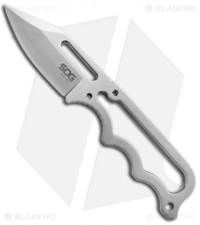 SOG Instinct Mini Fixed Blade Knife (1.9" Satin) NB1001 3 SOG Instinct Mini Fixed Blade Knife (1.9" Satin) NB1001