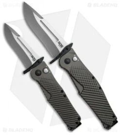 SOG Quake XL Spring Assisted Knife FDE Aluminum (4.5" Two-Tone) IM1101-BX -Knife Center Shop sog quake xl im1101 bx im1001 bx dl