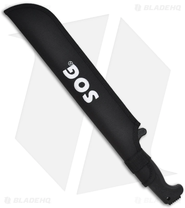 SOG SOGfari Machete - 13" Fixed Blade Knife W/ Sheath (Black) MC-01 4 SOG SOGfari Machete - 13" Fixed Blade Knife W/ Sheath (Black) MC-01 - Image 2