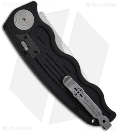 SOG-TAC Automatic Knife Clip Point Black Aluminum (3.5" Satin) ST-01 4 SOG-TAC Automatic Knife Clip Point Black Aluminum (3.5" Satin) ST-01 - Image 2